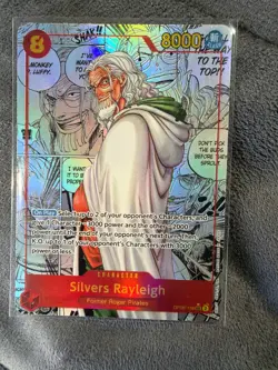 One Piece OP-08 Silvers Rayleigh Manga Alt Art SEC Two Legends OP-08-118 - Image 1