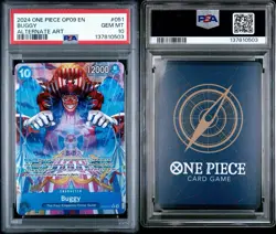 2024 ONE PIECE OP09 BUGGY ALTERNATE ART #051 PSA 10 - Image 3