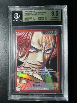 SHANKS Leader One Piece Emperors in the New World OP09001 Alt Art BGS 9.5 - Image 1