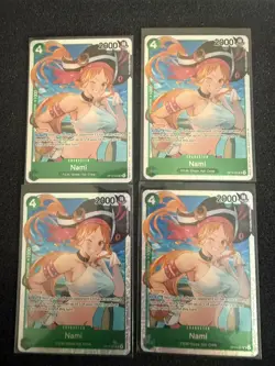 4x Nami OP14-031 SR The Azure Sea's Seven Foil NM English Playset One piece OP14 - Image 1