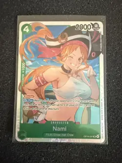 4x Nami OP14-031 SR The Azure Sea's Seven Foil NM English Playset One piece OP14 - Image 3