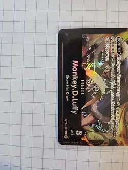One Piece CCG Monkey.D.Luffy ST14-001 Leader English Edition Near Mint Condition - Image 3