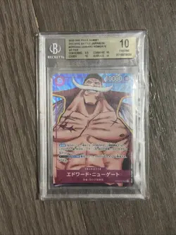 One Piece Edward Newgate OP02-004 (Alt Art) Beckett 10 Paramount War - Image 1