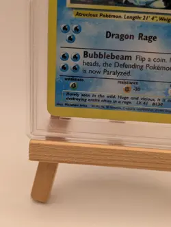 PSA 9 MINT Gyarados 6/102 Base Set Rare Holo Pokemon Card WOTC 1999 FADED - Image 4