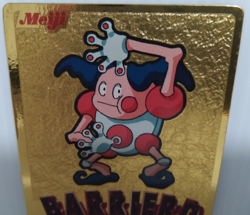 Barrierd/Mr. Mime Meiji Promo Japanese Gold Foil Japan Very Rare Pokemon Card - Image 2