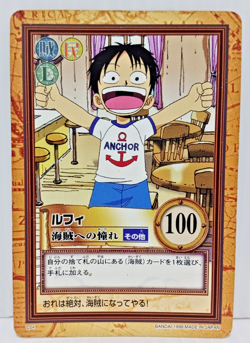 Monkey D. Luffy Hyper Battle TCG One Piece Japanese Carddass Games Cards Vintage - Image 1