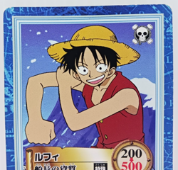 Monkey D. Luffy Hyper Battle TCG One Piece Japanese Carddass Cards Games Hobbies - Image 2