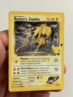 Rockets Zapdos - 15/132 - Holo Rare - Celebrations Classic - Pokemon Card Nm - Image 1