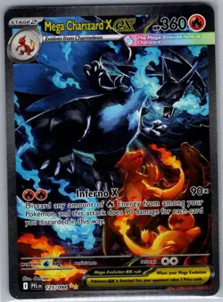 Mega Charizard X ex 125/094 ME02: Phantasmal Flames - Pokemon Card - NM - Image 1
