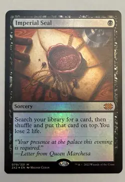 Mtg Double Masters Imperial Seal Foil - Image 1