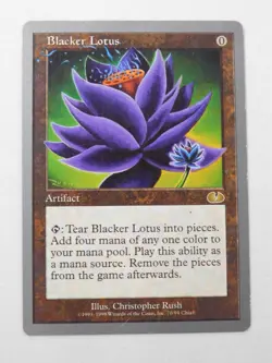 Blacker Lotus Unglued Artifact Magic the Gathering TCG Trading Card Mtg - Image 1