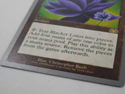 Blacker Lotus Unglued Artifact Magic the Gathering TCG Trading Card Mtg - Image 2