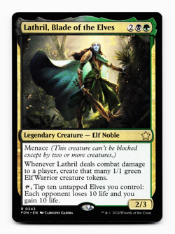 Lathril, Blade of the Elves [Foundations] Magic MTG NM 💀🌳 - Image 1