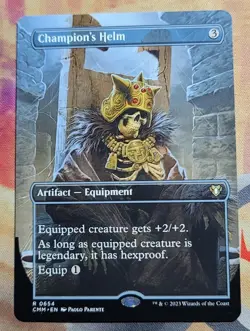 Champion's Helm (Borderless) MTG Commander Masters (CMM) (NM) - Image 1