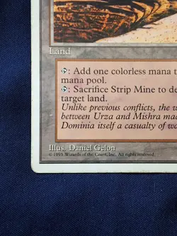Magic the Gathering Strip Mine 4th Edition Colorless Uncommon Land Card -HP - Image 5