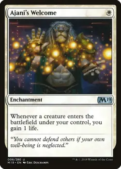 MTG Ajani's Welcome - 6 / English / Moderately Played - Image 1