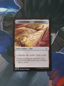 Full Set of 5 Clue Tokens - All Arts | 7% Off 2+ | Karlov Manor | NM | MTG - Image 3