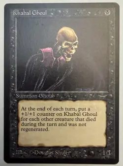 Mtg Arabian Nights Khabal Ghoul LP - Image 1