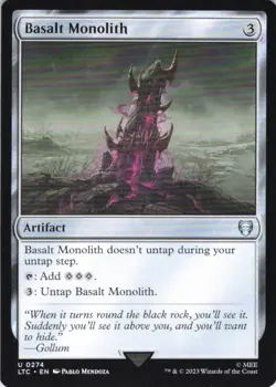 MTG Basalt Monolith (274) | NM | Commander: The Lord of the Rings {LTC} - Image 1