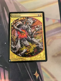 MTG - TERMINATE - FULL ART REPRINT THE LIST - (P09) - NM - Image 1