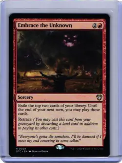 MTG Embrace the Unknown (28/421) Outlaws of Thunder Junction Commander LP - Image 1