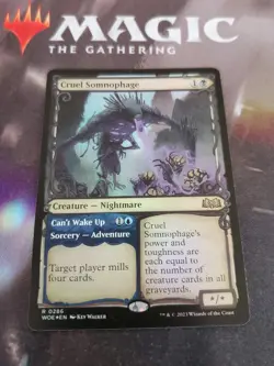 Mtg. Cruel Somnophage. Foil Showcase. Wilds of Eldraine. Pack Fresh - Image 1