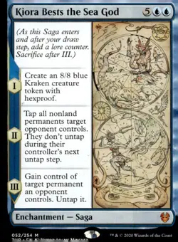 Theros Beyond Death #52 Kiora Bests the Sea God - Image 1