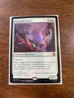 Magic The Gathering: Highcliff Felidar [Foil] (Near Mint - Mythic Rare) - Image 1