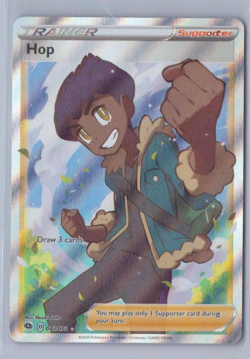 2020 Pokemon Champions Path Hop Trainer Full Art Ultra Rare Holo 073/073 - Image 1