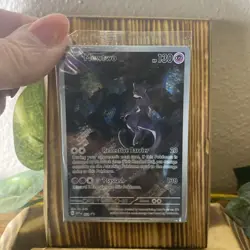 Pokemon 151 Mewtwo Scarlet & Violet UPC Black Star Promo 052 Card Holo Sealed - Image 1