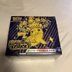 Pokemon TCG Scarlet and Violet Surging Sparks Elite Trainer Box ETB New-Sealed - Image 1