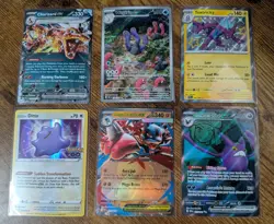 Pokemon TCG - 6 Card Lot - Charizard Ditto Mega Lucario Holos - NEAR MINT - Image 1