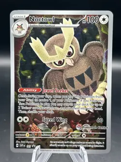Noctowl 141 Pokemon Center Exclusive Stamped Black Star Promo Pokemon TCG - Image 1