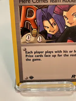 Vintage 1st Edition Black Star Rare Team Rocket Pokemon Card - Image 5
