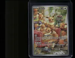 Pokemon TCG Eevee 188/167 Twilight Masquerade Illustration Rare NM - Image 1