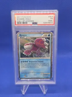 2011 Pokemon Call of Legends Kyogre SL6 Shiny Holo Rare PSA 1 POOR MARKED POP 10 - Image 1