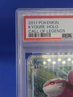2011 Pokemon Call of Legends Kyogre SL6 Shiny Holo Rare PSA 1 POOR MARKED POP 10 - Image 3