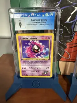CGC 9 MINT Sabrina's Gastly Gym Challenge 1st Edition 97/132 Pokemon Card - Image 1