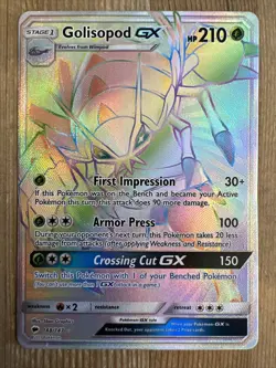 Golisopod GX - 148/147 - Pokemon Burning Shadows Sun & Moon Secret Rare Card MP - Image 1