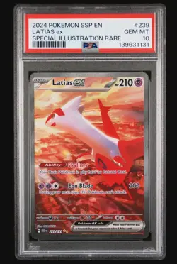 Pokemon Latias ex 239/191 Surging Sparks Holo Illustration Rare PSA 10 SSP - Image 1