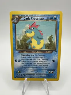 Dark Croconaw 32/105 Neo Destiny Unlimited Uncommon Regular Pokemon TCG LP - Image 1