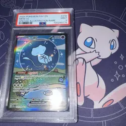 Pokemon TCG Mew EX Paldean Fates S&V PSA 9 Mint Graded Slab 232/091 (Bubble Mew) - Image 2