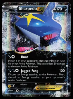 Sharpedo EX 91/160 Ultra Rare XY - Primal Clash Pokemon Card - Image 1