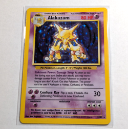 Alakazam Holo Rare 1/102 - Pokemon Base Set - Original WOTC Card - Image 2