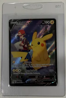 Pikachu V TG16/TG30 Swsh11: Lost Origin Trainer Gallery Holo NM Pokemon TCG - Image 1