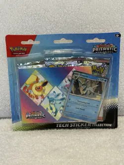 Pokemon TCG: Prismatic Evolutions Tech Sticker Collection “Glaceon Promo” NEW - Image 1