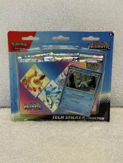 Pokemon TCG: Prismatic Evolutions Tech Sticker Collection “Glaceon Promo” NEW - Image 1