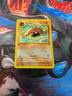 Kabuto - 1999 Pokemon 1st Edition Fossil Set 50/62 Played MP (L) - Image 1
