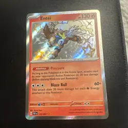 2024 Pokemon ENTEI #112/091 SV: Paldean Fates SHINY - Image 1