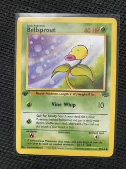 Pokemon TCG First Edition Bellsprout Common Jungle Set Collection 49/64 1st Ed - Image 1